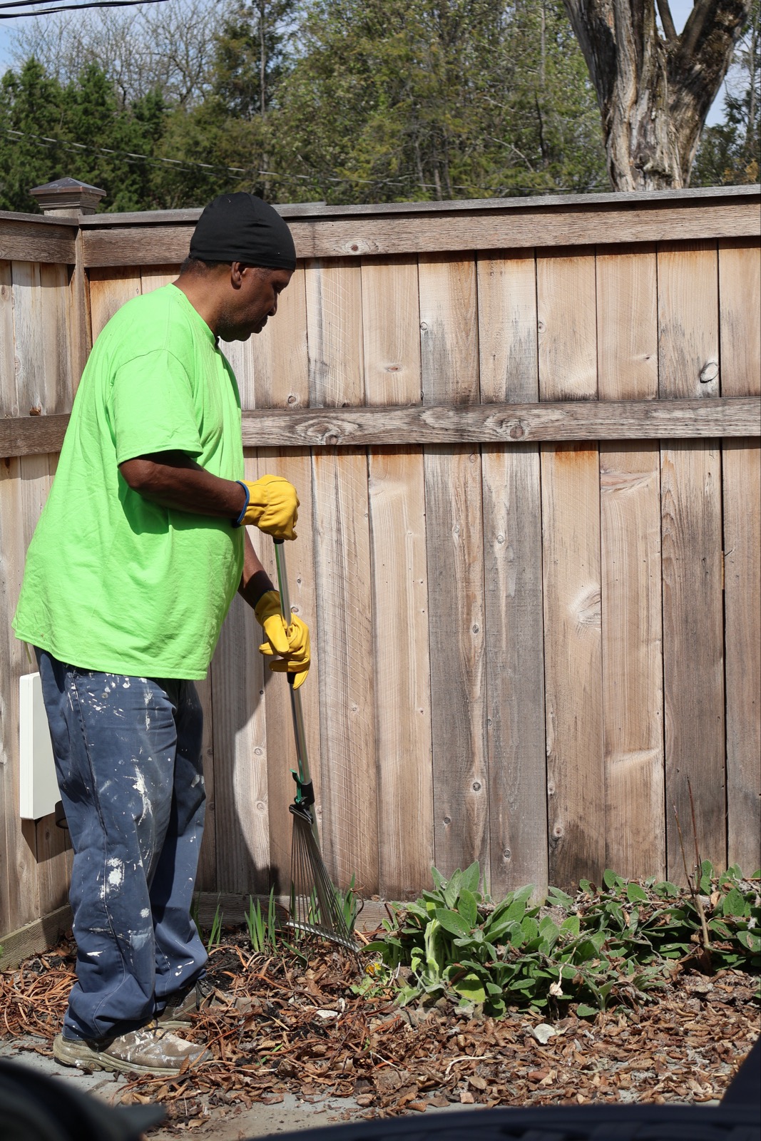 Landscaping work